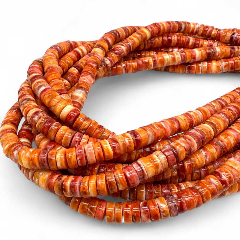 5786 ABCGEMS Sea of Cortez Spiny Oyster Shell Beads From Mexico Ethically